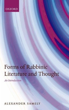 Forms of Rabbinic Literature and Thought - Samely, Alexander