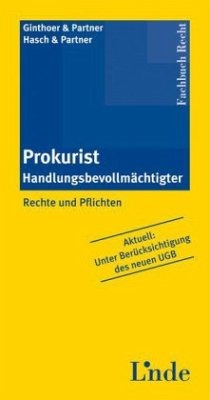 Cover Prokurist, Handlungsbevollmächtigter (f. Österreich)