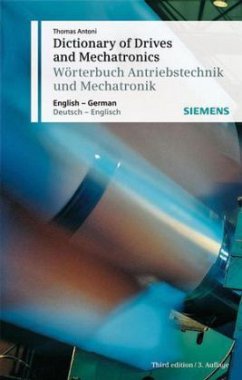 Cover Dictionary of Drives and Mechatronics, English-German\Wörterbuch Antriebstechnik und Mechatronik, Deutsch-Englisch