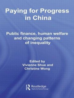 Paying for Progress in China - Shue, Vivienne / Wong, Christine (eds.)