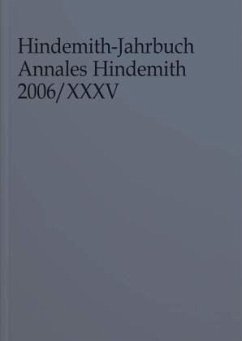 Cover Hindemith-Jahrbuch. Annales Hindemith