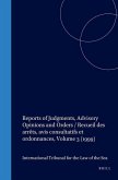 Reports of Judgments, Advisory Opinions and Orders / Recueil Des Arrêts, Avis Consultatifs Et Ordonnances, Volume 3 (1999)