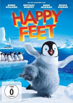 Happy Feet, 1 DVD-Video, dtsch., portug. u. engl. Version - Elijah Wood,Robin Williams,Brittany Murphy