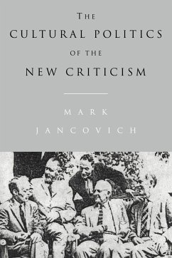 The Cultural Politics of the New Criticism - Jancovich, Mark