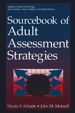 Sourcebook of Adult Assessment Strategies - Schutte, Nicola S.;Malouff, John M.