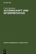 Autorschaft und Interpretation - Bild 1