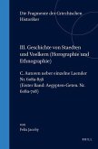 III. Geschichte Von Staedten Und Voelkern (Horographie Und Ethnographie), C. Autoren Ueber Einzelne Laender. Nr. 608a-856 (Erster Band: Aegypten-Geten