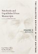 Notebooks and Unpublished Prose... - Bild 1