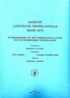 Lexicon Latinitatis Nederlandicae Medii Aevi, Fascicle 63 - Fuchs, J. W.; Weijers, O.; Gumbert-Hepp, M.