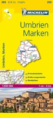 Michelin Karte Umbrien, Marken; Umbria, Marche