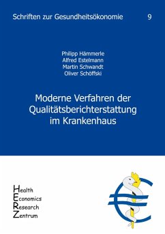Cover Moderne Verfahren der Qualitätsberichterstattung im Krankenhaus, Band 9