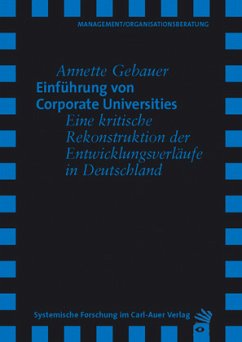 Einführung von Corporate Universities - Gebauer, Annette