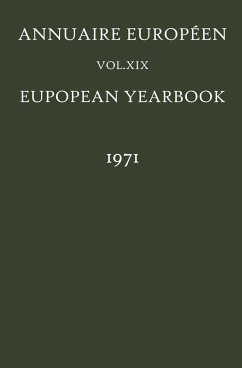 European Yearbook / Annuaire Européen, Volume 19 (1971) - Council of Europe Staff