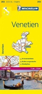 Michelin Karte Venetien. Veneto