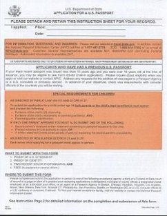 Application for A U.S. Passport