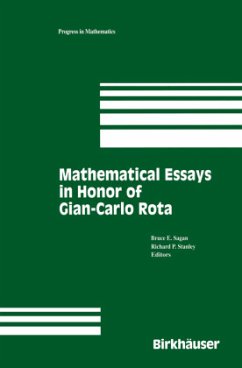 Mathematical Essays in honor of Gian-Carlo Rota - Sagan, Bruce;Stanley, Richard