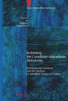 Rethinking the Coordinate-Subordinate Dichotomy - Verstraete, Jean-Christophe