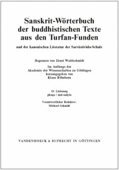 phana / mat-sadrsa / Sanskrit-Wörterbuch der buddhistischen Texte aus den Turfan-Funden 19 - Röhrborn, Klaus (Hrsg.)