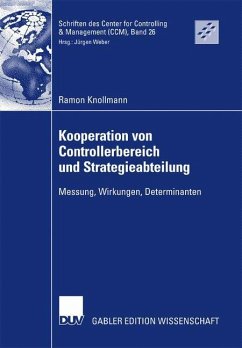 Kooperation von Controllerbereich und Strategieabteilung - Knollmann, Ramon
