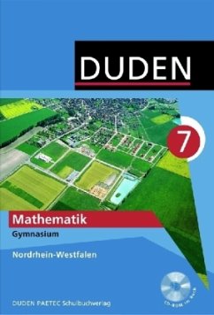 Cover 7. Klasse, Lehrbuch m. CD-ROM / Duden Mathematik, Ausgabe Gymnasien Nordrhein-Westfalen