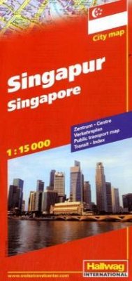 Cover Hallwag CityMap Singapur. Singapore. Singapour