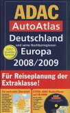 ADAC AutoAtlas Deutschland und seine Nachbarregionen Europa 2008/2009, m. CD-ROM