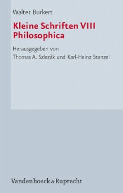 Kleine Schriften VIII / Kleine Schriften Bd.8, Tl.8 - Burkert, Walter;Burkert, Walter