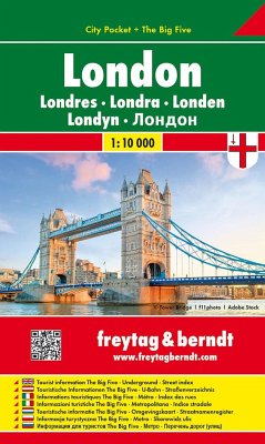Freytag & Berndt Stadtplan London, City Pocket, Stadtplan1:10.000. Londres; Londra. Londen; Londyn