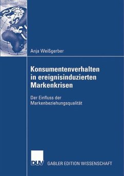 Konsumentenverhalten in ereignisinduzierten Markenkrisen - Weißgerber, Anja
