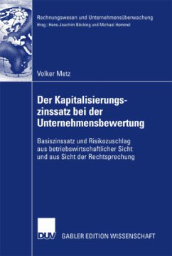 Der Kapitalisierungszinssatz bei der Unternehmensbewertung - Metz, Volker