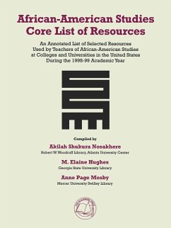 African-American Studies Core List of Resources - Nosakhere, Akilah Shukura