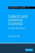 Subjects and Universal Grammar - Bild 1