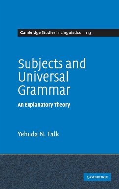 Subjects and Universal Grammar - Falk, Yehuda N.