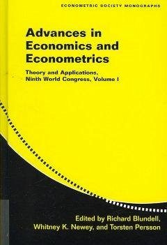 Advances in Economics and Econometrics 3 Volume Hardback Set - Blundell, Richard / Newey, Whitney / Persson, Torsten (eds.)