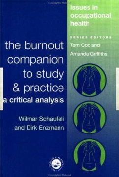 The Burnout Companion To Study And Practice - Schaufeli, Wilmar; Enzmann, D.