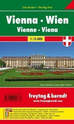 Freytag & Berndt Stadtplan Wien, City Pocket, Stadtplan 1:15.000