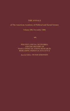 Politics, Social Networks, and the History of Mass Communications Research - Simonson, Peter