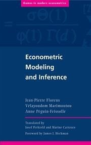 Econometric Modeling and Inference - Florens, Jean-Pierre; Marimoutou, Velayoudom; Peguin-Feissolle, Anne