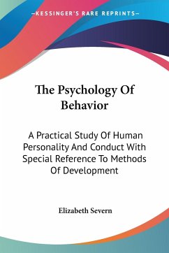 The Psychology Of Behavior - Severn, Elizabeth