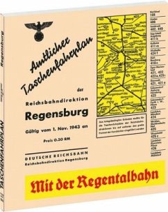 Cover Amtlicher Taschenfahrplan der Reichsbahndirektion Regensburg 1943