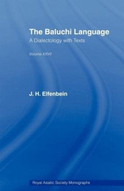 The Baluchi Language - Elfenbein, J H