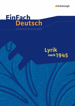 Cover Lyrik nach 1945. EinFach Deutsch Unterrichtsmodelle