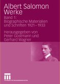 Biographische Materialien und Schriften 1921-1933 / Werke 1