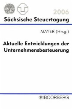 Cover Aktuelle Entwicklungen der Unternehmensbesteuerung