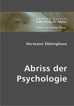 Abriss der Psychologie - Ebbinghaus, Hermann