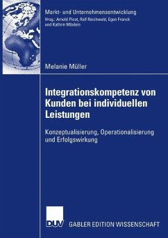 Integrationskompetenz von Kunden bei individuellen Leistungen - Müller, Melanie
