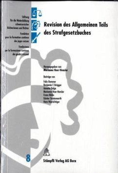 Cover Revision des Allgemeinen Teils des Strafgesetzbuches (f. d. Schweiz)