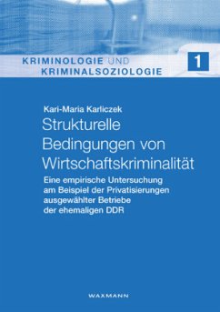 Strukturelle Bedingungen von Wirtschaftskriminalität - Karliczek, Kari-Maria