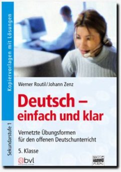 Deutsch - einfach und klar 5. Klasse - Zenz, Johann;Routil, Werner