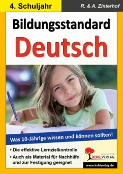 Bildungsstandard Deutsch - Was 10-jährige wissen und können sollten - Zinterhof, Reinhold;Zinterhof, Andreas